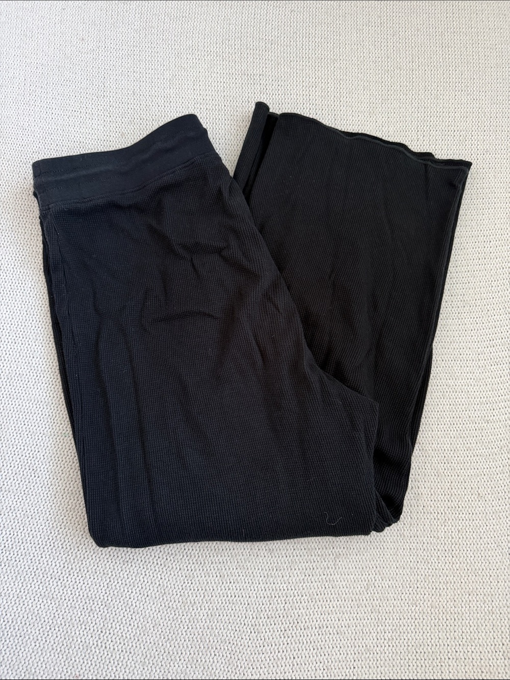 MATE The Label 100% Organic Cotton Wide Leg Sweatpants Black Size Large